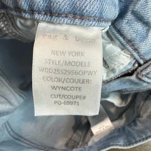 Rag &‎ Bone Hattie Mid Rise Full Length Straight Leg Jeans Light Wash Size 25 thumbnail 7