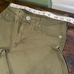 Hudson Jeans Natalie Super Skinny Ankle Olive Green Mid Rise thumbnail 6