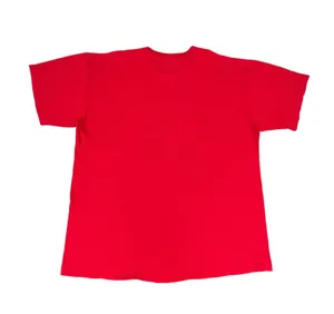 Vintage With God All Things Are Possible Embroidered Red Oversized T-shirt thumbnail 3