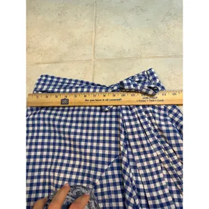 Maeve by Anthropologie Blue Gingham Wrap‎ Midi Skirt Size 2 Tie Waist thumbnail 10