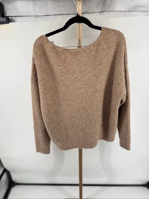 L’Agence Jamison Double-Breasted Cardigan Womens Size S Tan Cropped thumbnail 7