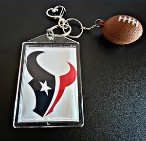 *30off3* NWOT. Houston‎ Texans Football Keychain. thumbnail 1