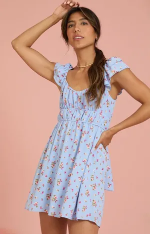 NWT Altar’d State Beth Floral Mini Dress thumbnail 1