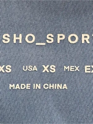 Oysho Sport Comfortlux deep blue High-Waist lettuce hem Performance Leggings, XS thumbnail 5