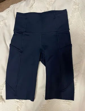 Black Biker Shorts With Pockets thumbnail 1