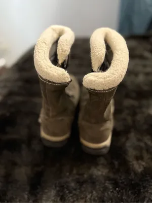 Sorel Snow Boots Womens 7 Water Fall Brown Suede Insulated NL 1964-326 thumbnail 4