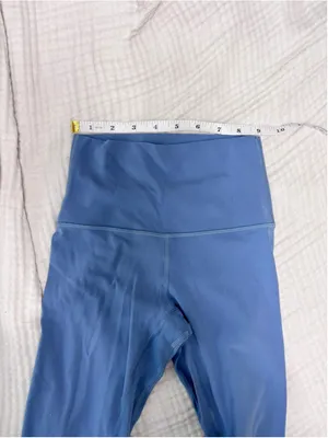 Women's Lululemon Blue Leggings Size 0 Dusty Blue thumbnail 8