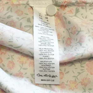 Miss Selfridge twist front mini dress in mix spot floral print size 6 NWT thumbnail 6