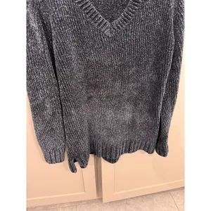 Orvis Classic Collection Womens Navy Blue Marled Chenille V-Neck Sweater‎ Size M thumbnail 3