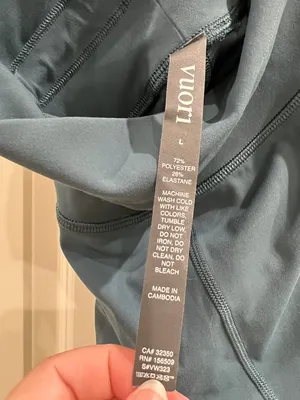 ✨ Vuori Performance Cropped Jogger Leggings – Teal Blue – Size L ✨ thumbnail 4