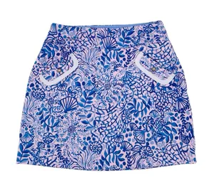 Lilly Pulitzer Luxletic Monica Skort High Tides Good Vibes Size 2 Stretch UPF 50 thumbnail 1
