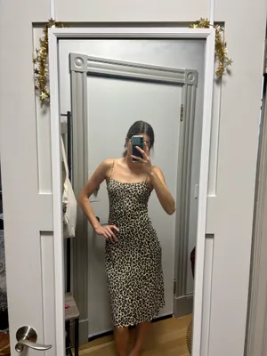 Abercrombie cheetah print slip dress thumbnail 2