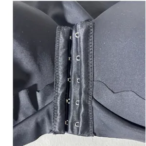 Black Bra Women's Size 2XL Front-Closure Padded Wide-Straps Wirefree thumbnail 3