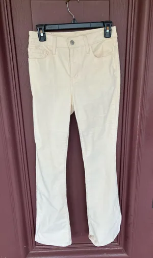 Levi's 725 High Rise Bootcut Cream Corduroy Pants size 25 thumbnail 4