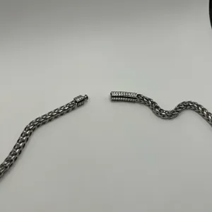 Pandora Stainless Steel 6mm Franco Link Necklace 20 Inch New Waterproof Hyperallergenic thumbnail 4