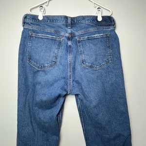 Abercrombie & Fitch Blue The '90s Straight Mid Rise Jeans Size 32/14S Curve Love thumbnail 8