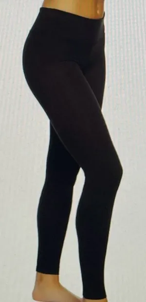 Felina black super soft mid rise leggings, size S athletic Athleisure workout thumbnail 1