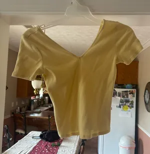 Yellow Garage Crop Top thumbnail 1