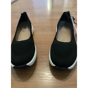 Time And Tru Women's Comfort Black Ballet Flats Shoes Black White Size 8 thumbnail 3