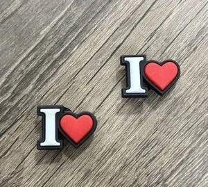 I Heart I Love Charm For Crocs Shoe Charms - 2 Pieces thumbnail 2