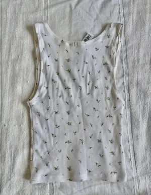 Skims cotton rib limited edition floral tank thumbnail 3