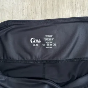 Zyia Active Black Metallic Light N Tight Hi-Rise 7/8 Leggings thumbnail 10