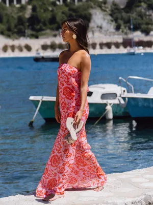 NWT 12TH TRIBE Mon Cherie Floral Strapless Maxi Dress thumbnail 5