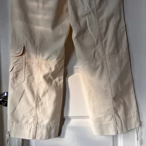White House Black Market Ivory Cotton Corduroy Cropped Pants Women’s Size 6‎ thumbnail 7