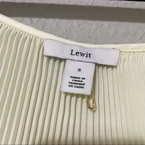 Lewit Butter Yellow Pleated Swing Tank Top Crinkle Babydoll Womens S Spring Top thumbnail 8