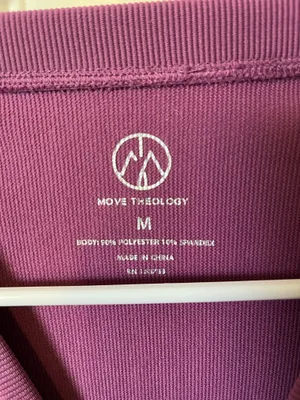 Move Theology Women's Long Sleeve Top - Purple, Size M thumbnail 2