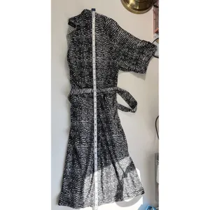 Apt. 9 Faux Wrap Dress Black White‎ Abstract Geometric V-Neck XL Officewear thumbnail 10