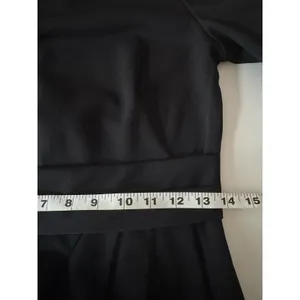 Calvin Klein Black Midi Dress 2 Tulip Pleated Front • Classic Office • Elegant thumbnail 9