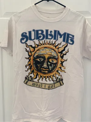 Sublime Logo Tee - White with Gray Print thumbnail 2