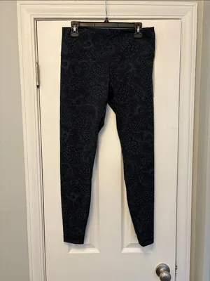 Lululemon Wunder Under HR Tight 25" Nouveau Mach Blue Black Sz 12 Luxtreme NWOT thumbnail 10
