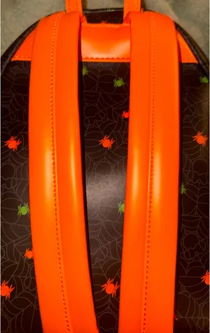 Loungefly Disney Glow Backpack in the Dark Face Minnie Pumpkin Mini thumbnail 2