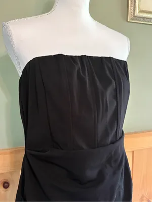 Princess Polly Strapless Black Corset Dress size 12 thumbnail 2