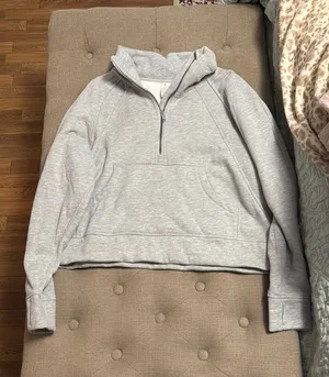 Quarter Zip Pullover Gray Size L thumbnail 1