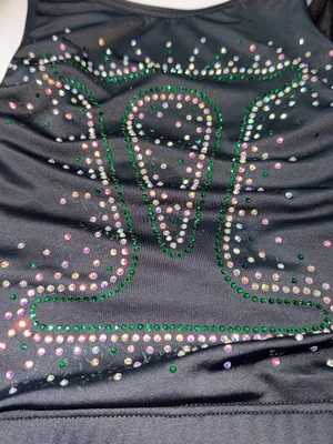 Weissman Black Dancewear Bodysuit Top Size M thumbnail 7