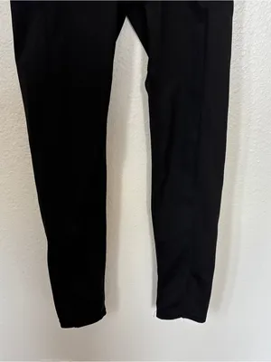 Solid Black Waist Trainer Shapewear Leggings Size M thumbnail 4