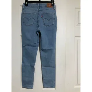 Levi's 721 high rise skinny jeans women's size 27 light‎ medium wash distressed thumbnail 4