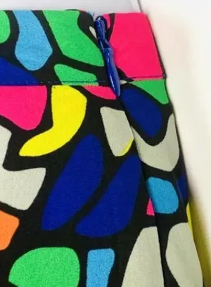 Nanette Lepore L’Amour Faith Multi-Color Mosaic Hi-Low Skirt EUC XS thumbnail 6