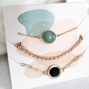NIB Vertical Collective – Alora Bracelet Layering Set ($52.00) Green thumbnail 2