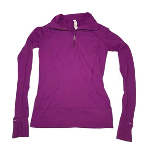 Lululemon Rush Hour 1/2 Zip Long Sleeve in Chilled Grape thumbnail 1