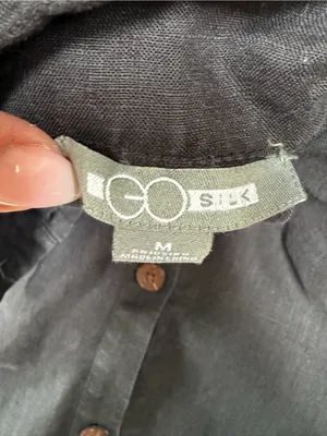 Go Silk linen Lagenlook dress size medium thumbnail 5