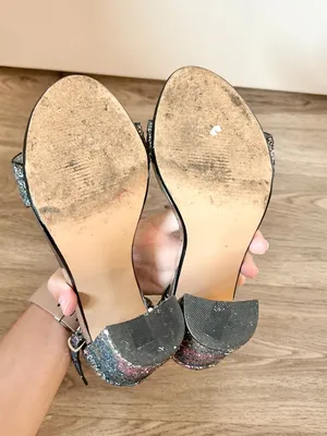 Steve Madden Carrson Multi Glitter Ankle Strap Heels Size 7.5 thumbnail 9