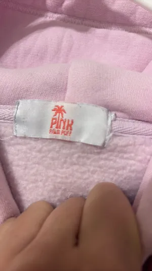 Pink Palm Puff Hoodie thumbnail 3