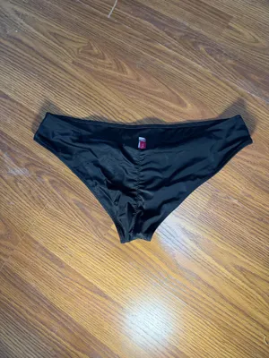 Victoria’s Secret Swim Cheeky Black Bikini Bottom Size Medium. thumbnail 2