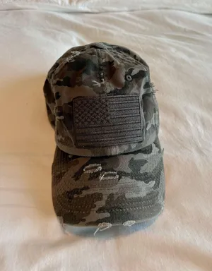 USA Flag Hat Green thumbnail 1