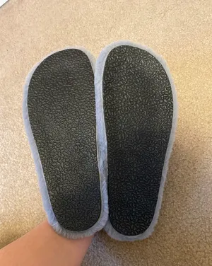 SheIn Gray Sling Back Fuzzy Slipper Shoe From thumbnail 5