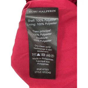 Kobi Halperin Bryant Ruffle Trim Midi Dress Red Boho‎ Satin Tiered Size Small thumbnail 9